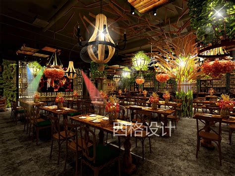 胡桃里 音乐餐厅 植物餐厅 餐吧设计 清吧设计_四格空间设计-站酷ZCOOL