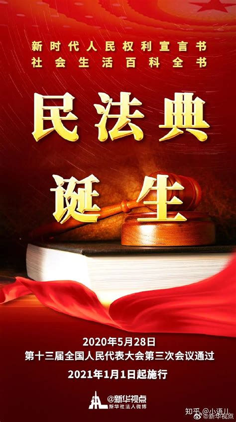 今日起，《中华人民共和国民法典》正式实施！九张图为你生活“划重点”|民法典_新浪新闻