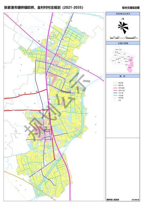 《张家港塘桥镇欧桥村、金村村村庄规划（2021-2035）》批前公示 - 张家港市高新区（塘桥镇）