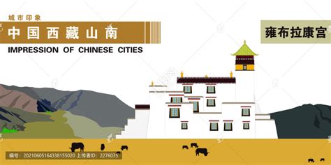 中国西藏山南雍布拉康宫,宣传画册,画册/宣传单/广告,设计模板,汇图网www.huitu.com