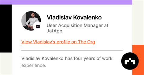 Vladislav Kovalenko - User Acquisition Manager at JatApp | The Org