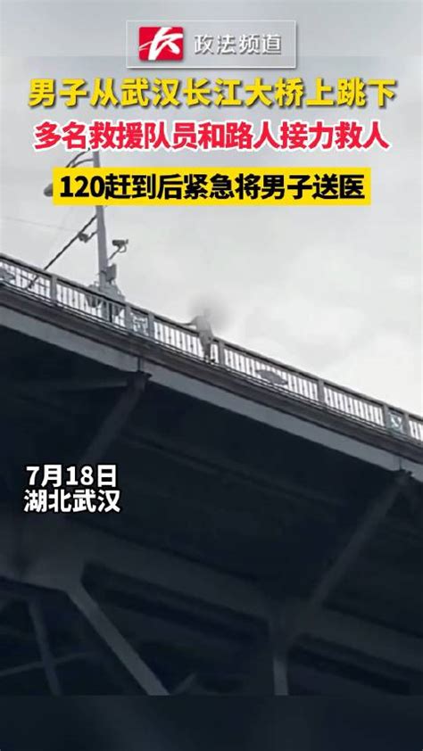 男子从武汉长江大桥上跳下，多名救援队员和路人接力救人|武汉长江大桥|救援|救人_新浪新闻