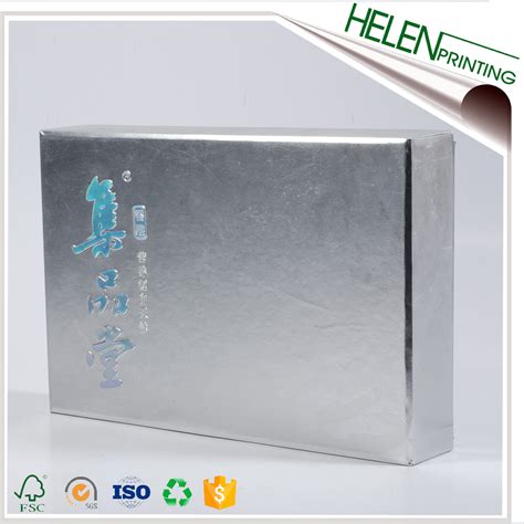 银卡抽屉盒印刷 - 抽拉式包装盒 - 深圳市海伦印刷包装有限公司