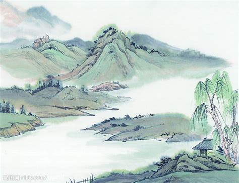 精美的中国传统山水画艺术（五）_中国风