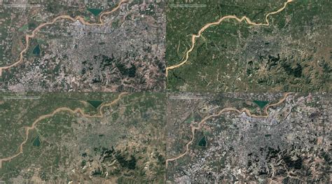 从卫星地图看我国城市化进程！哪个城市变化最大？_影像_对比_宏观