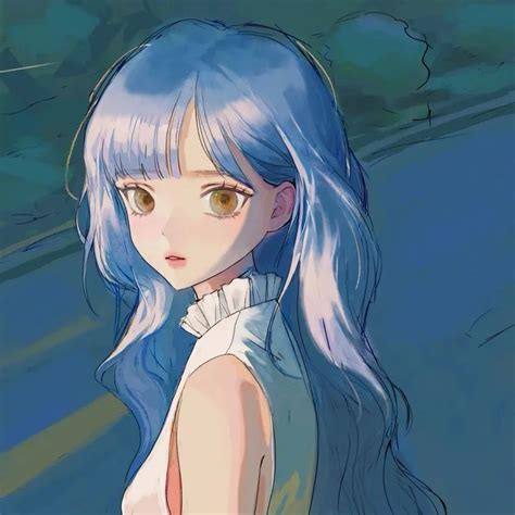 青蓝色非主流头像