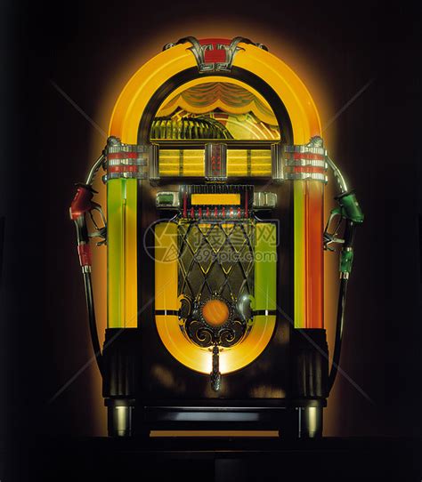 自动点唱机,古董店,1947,78转/分钟,唱片,选择对焦,古董,水平画幅,夜晚,无人摄影素材,汇图网www.huitu.com
