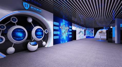 科技未来时尚公司企业展厅3d效果图设计制作|三维|其他三维|思海设计 - 原创作品 - 站酷 (ZCOOL)