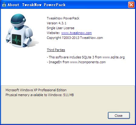 系统优化工具箱(TweakNow PowerPack) 图片预览