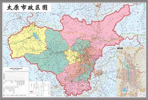 太原行政区划图图片