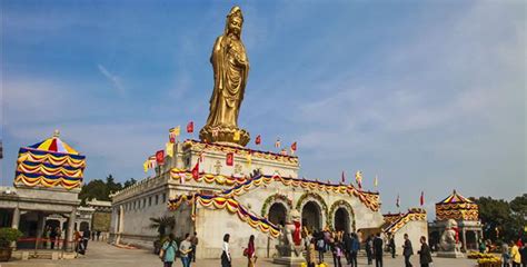 普陀山的观音寺庙图片是什么样子的.