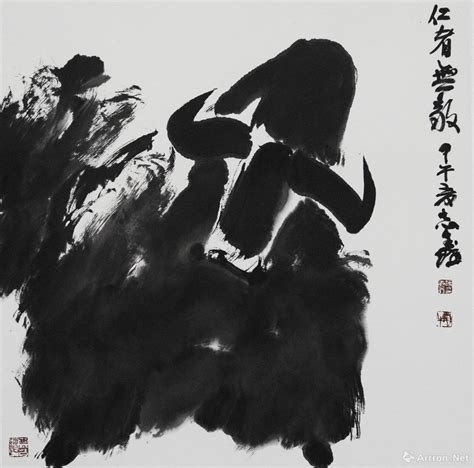 蒋志鑫画牛的作品
