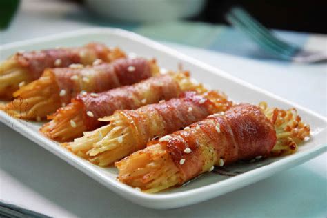 好吃的培根金針菇卷的家常做法大全怎么做