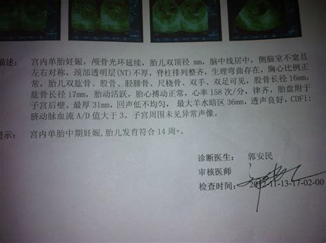 胎儿发育指标是多少正常