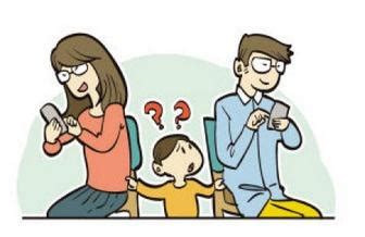 父母在孩子面前玩手机的影响