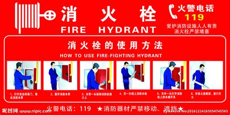 消防栓水槍、水帶的使用方法