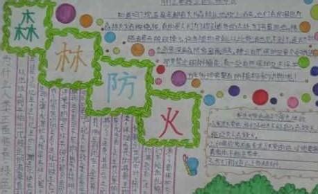 森林防火手抄报六年级复杂