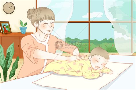 印度少女照顾婴儿