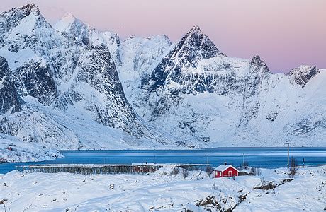 挪威罗佛敦（Lofoten）冬天北极光