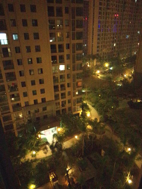 夜晚小区散步心情说说