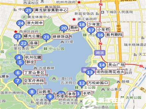 谁有杭州西湖景区地图?