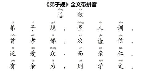 弟子规(注音)