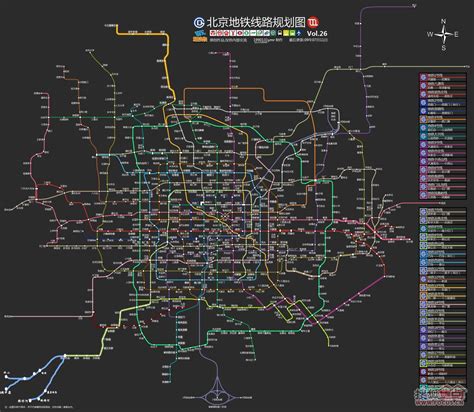 北京市最新地铁规划图