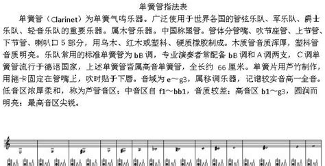 單簧管馬叫的指法