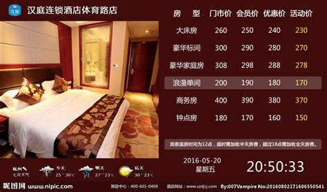 在北京住酒店大概多少钱一天?