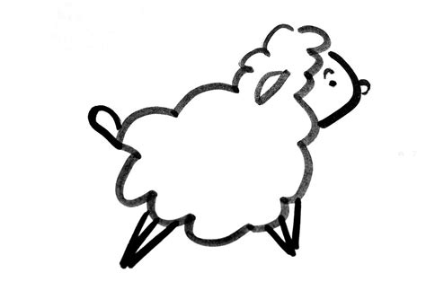 慢羊羊简笔画带颜色