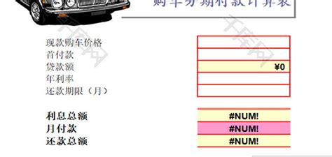 车友们,车辆贷款计算器是什么?