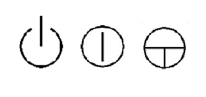 电源开关上的符号哪个表示接通电源