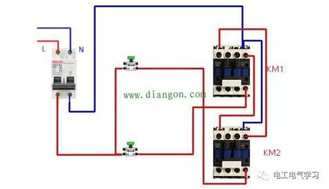 三相交流接触器用一位的按钮开关改怎么接