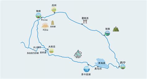甘肃旅游最佳路线图