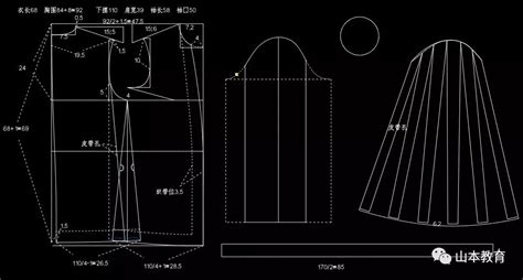 求汉服斗篷裁剪图纸